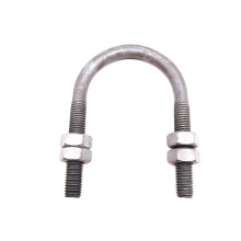 M8-M30 galvanized carbon steel U bolt with nuts for electric equipment